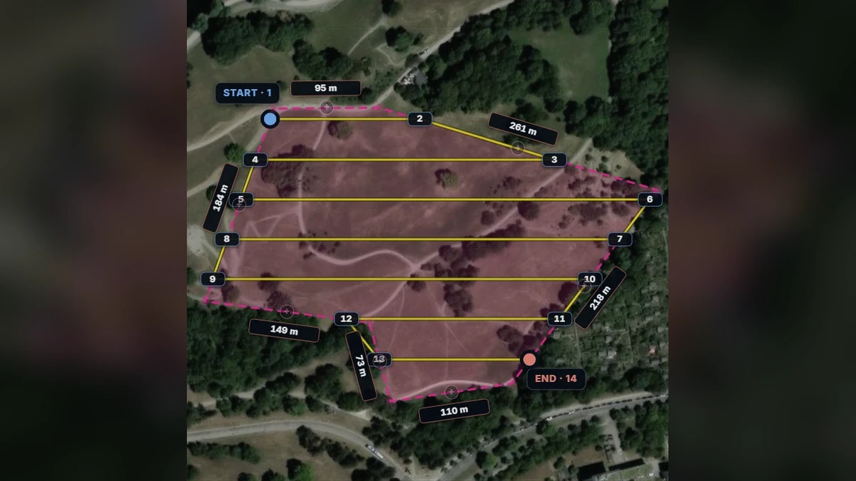 FlyPath controls for configuring a DJI WPML mapping mission before KMZ export